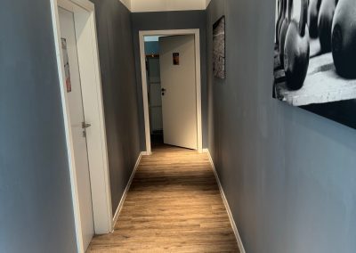 Weg zu den Umkleiden im JODIS Studio